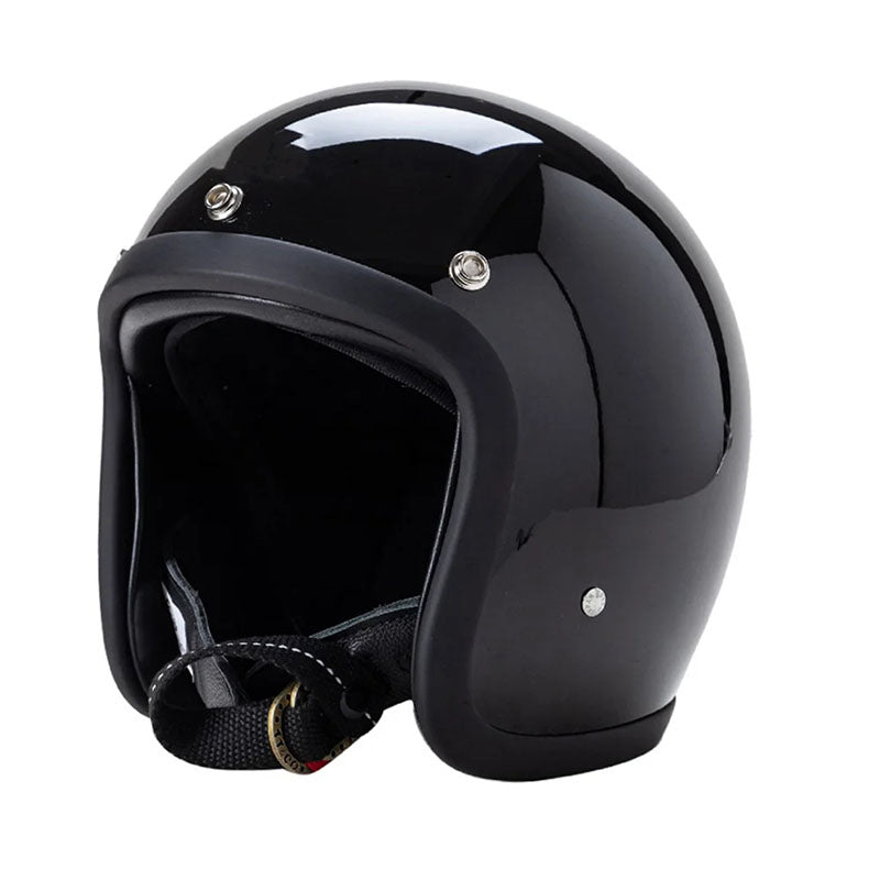 Low Profile Vintage Motorcycle Helmet - DOT and ECE Approved 0
