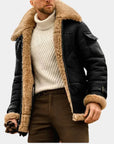 Lucas | Aviator-Style Leather Winter Jacket for Men 2