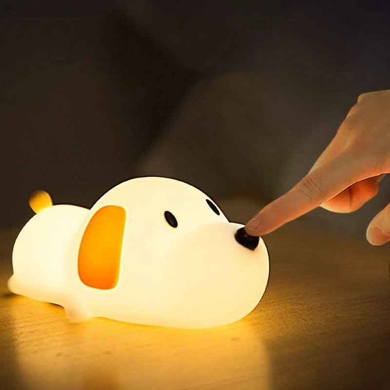 LumaGlow | Soft BPA-Free Silicone Dimmable Night Light for Kids 6