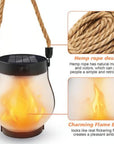 LumaGlow | Stylish Waterproof Solar Lantern with Flickering Flame Effect 8