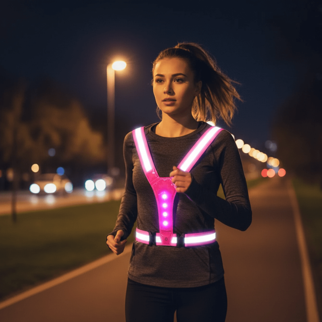LumenGuard | Bright Adjustable LED Safety Running Vest 0