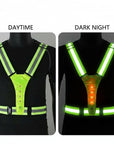 LumenGuard | Bright Adjustable LED Safety Running Vest 5