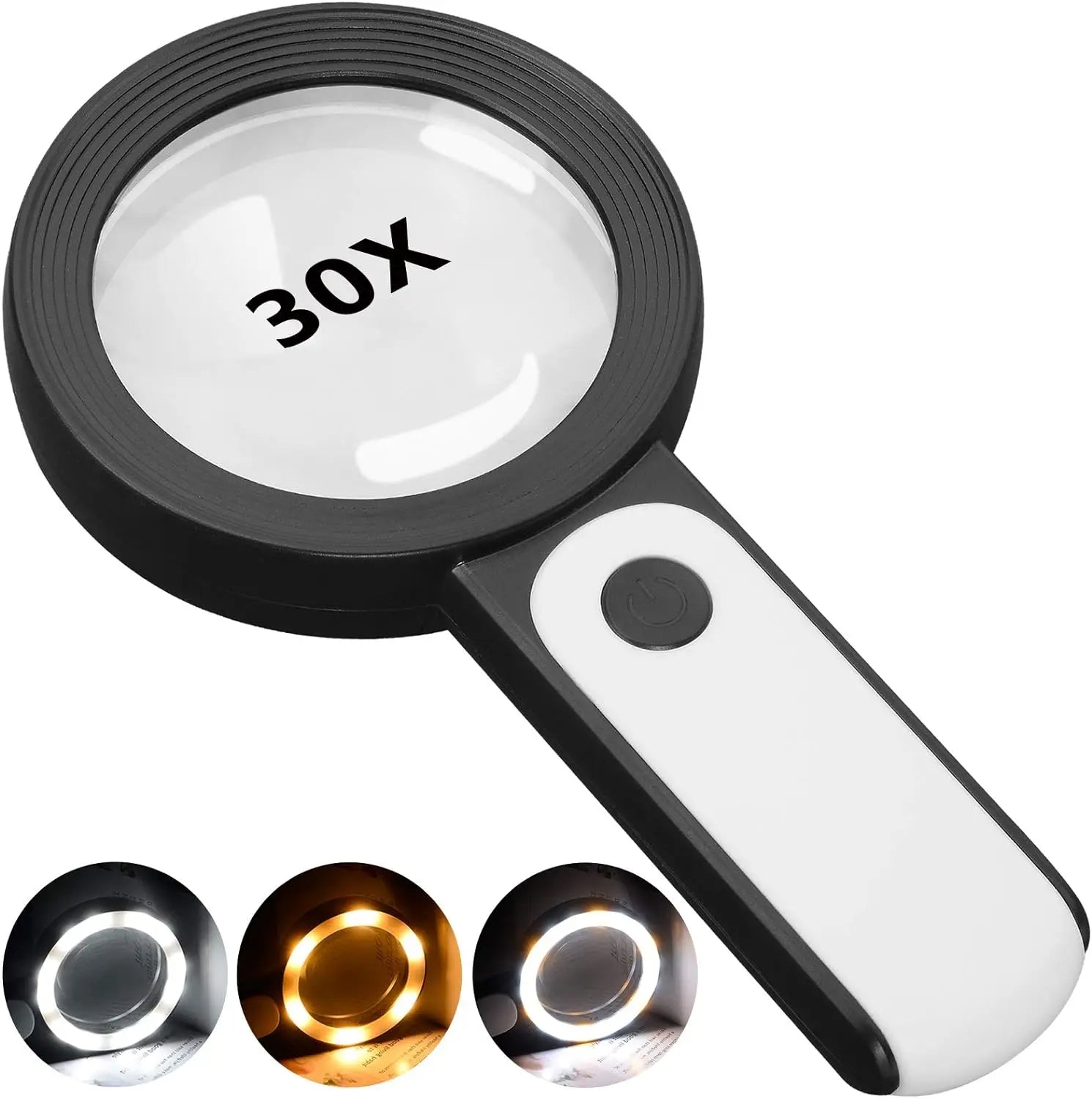 LumenSight | Powerful 30x LED Magnifying Glass for Reading and Inspection 0