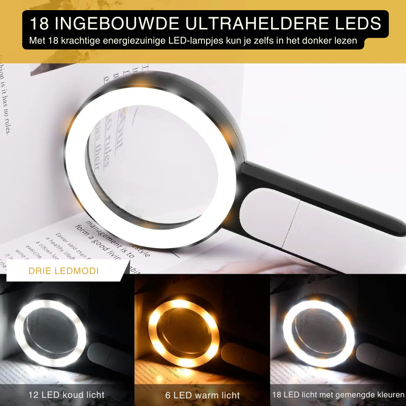 LumenSight | Powerful 30x LED Magnifying Glass for Reading and Inspection 3