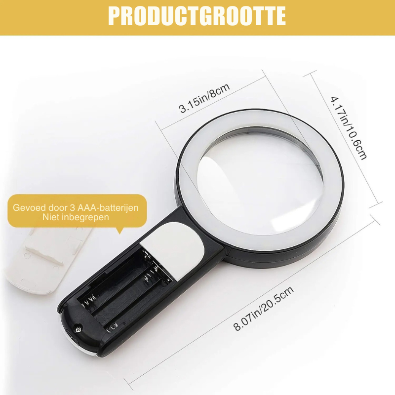 LumenSight | Powerful 30x LED Magnifying Glass for Reading and Inspection 4