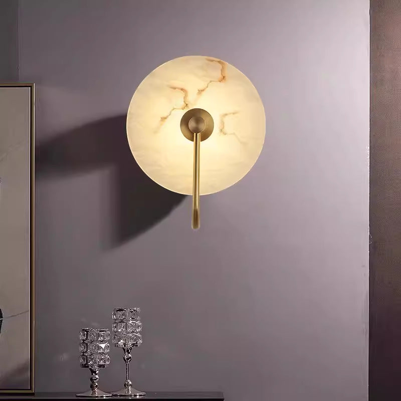 Lumenda | Modern Alab Marble LED Wall Lamp for Minimalist Elegance 2