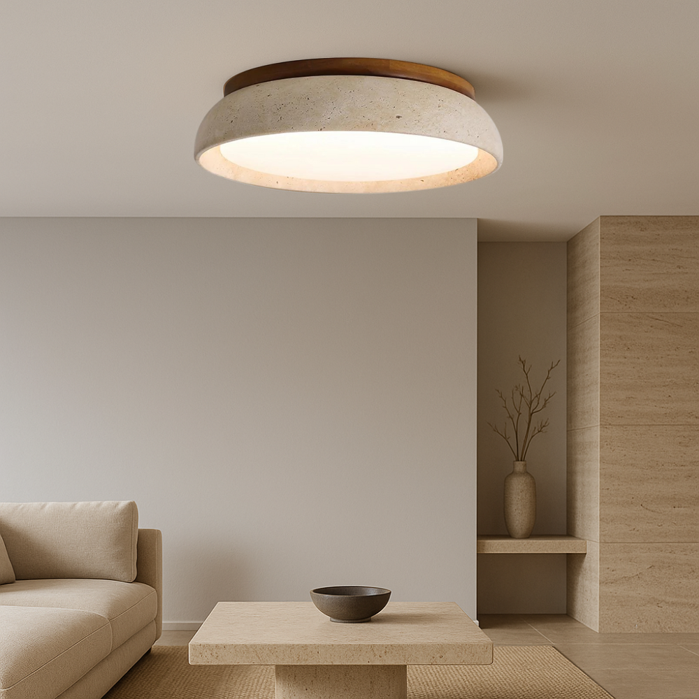 Lumeon | Travertine-style Ceiling Lamp for Classic Look 2
