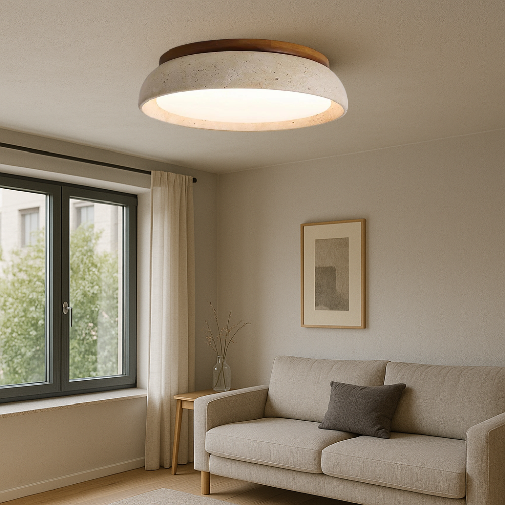 Lumeon | Travertine-style Ceiling Lamp for Classic Look 4
