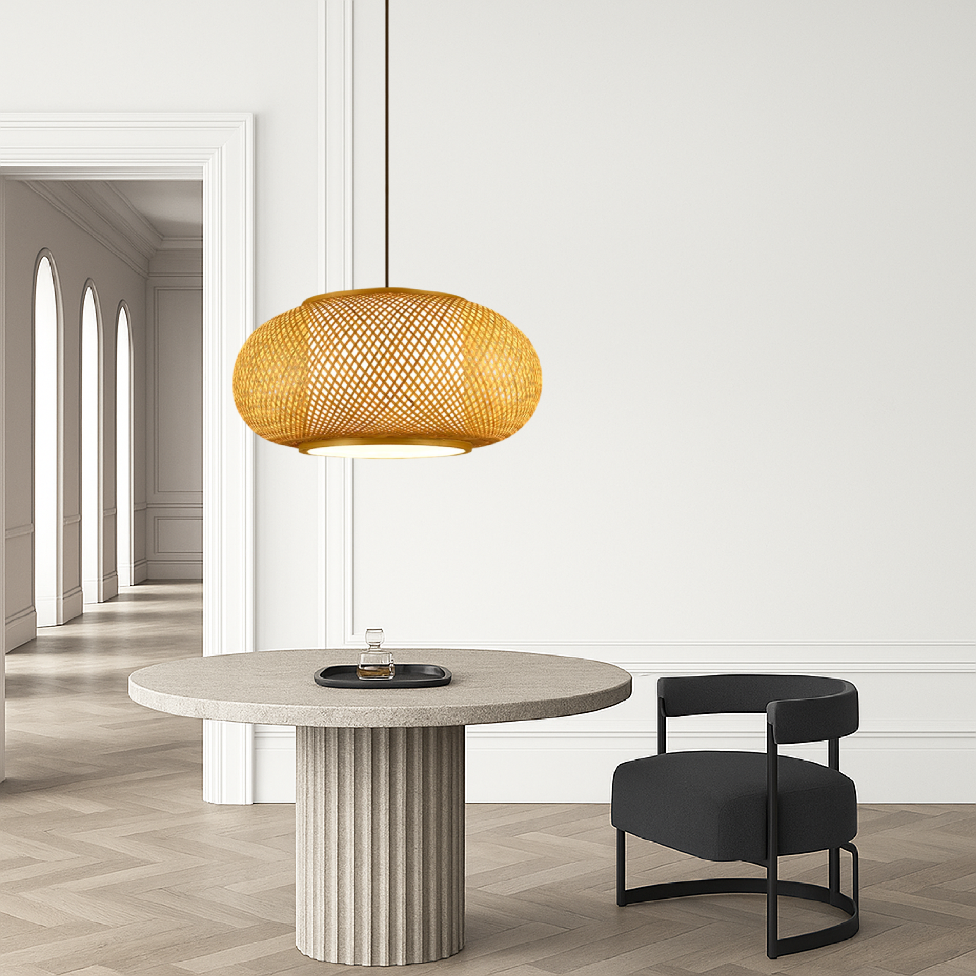 Lumetriq | Vintage Style Bamboo Pendant Lamp 7