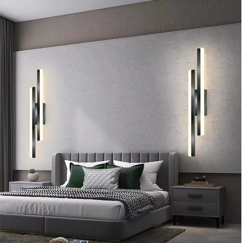 LumiGlow Modern LED Wall Light: Elegant Minimalist Lamp for Hallways &amp; Living Rooms 6