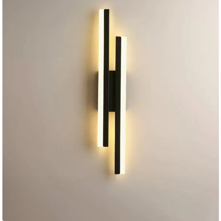 LumiGlow Modern LED Wall Light: Elegant Minimalist Lamp for Hallways &amp; Living Rooms 7
