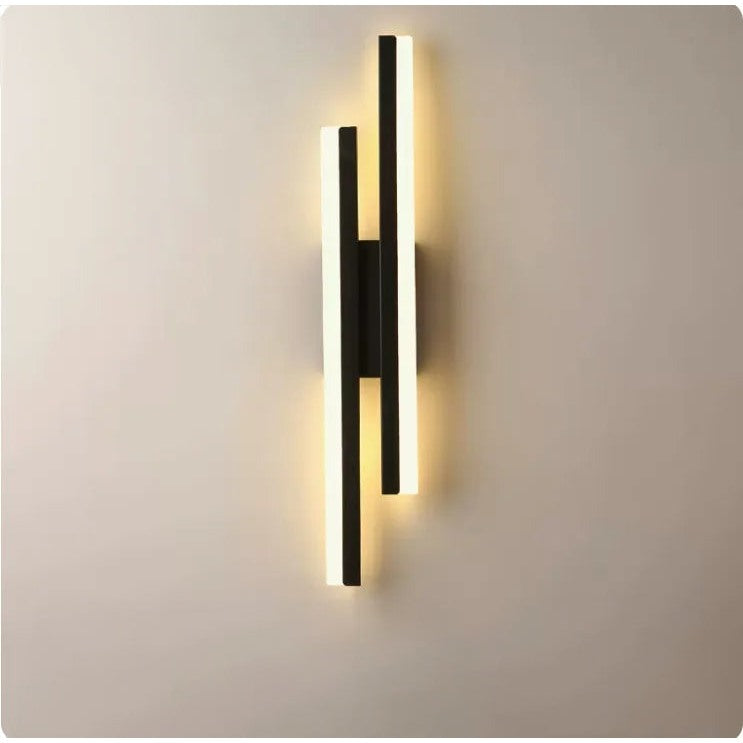 LumiGlow Modern LED Wall Light: Elegant Minimalist Lamp for Hallways &amp; Living Rooms 8