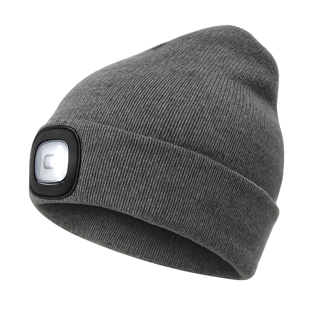 LuminHat | Versatile Warm Knit Beanie with Rechargeable LED Light 0