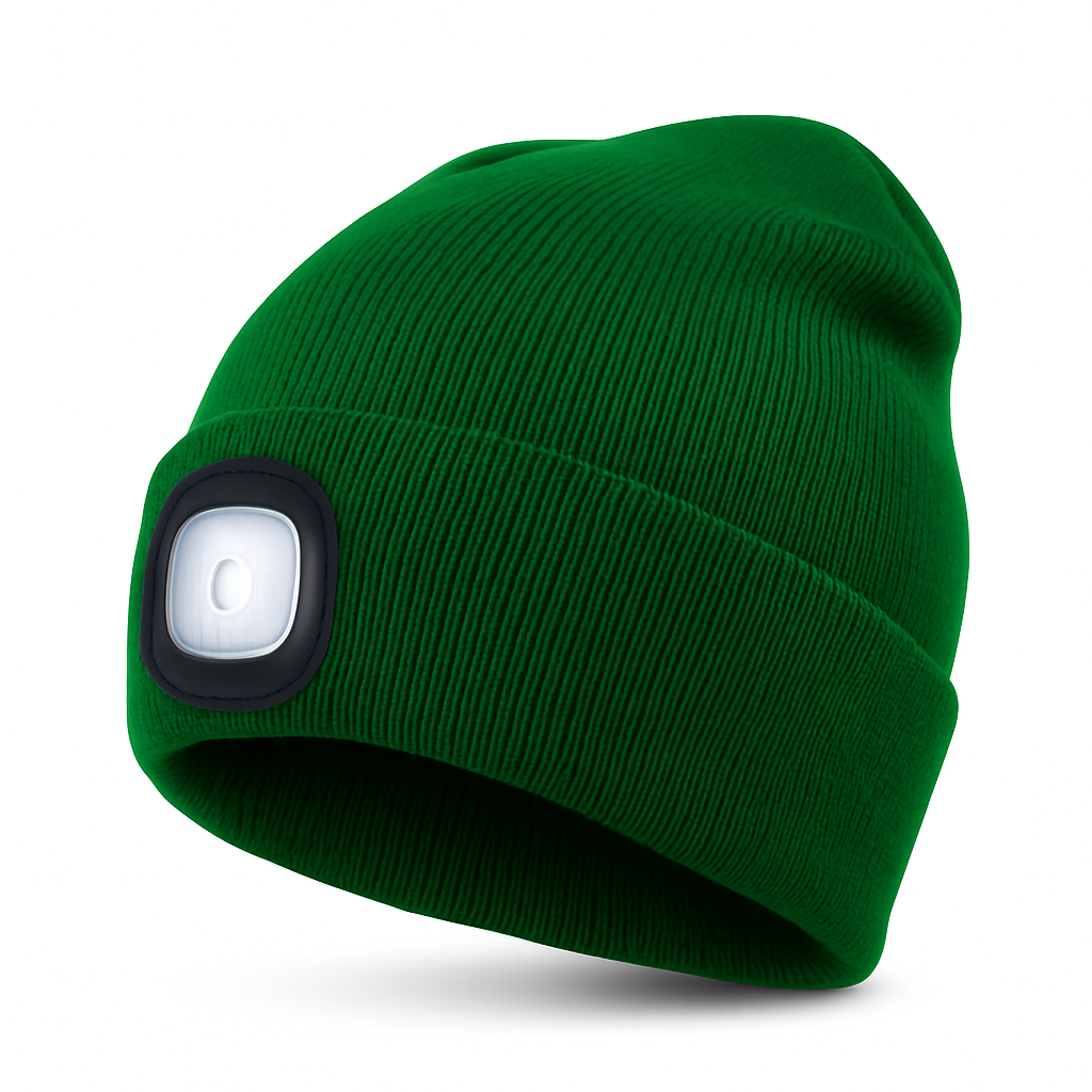 LuminHat | Versatile Warm Knit Beanie with Rechargeable LED Light 12