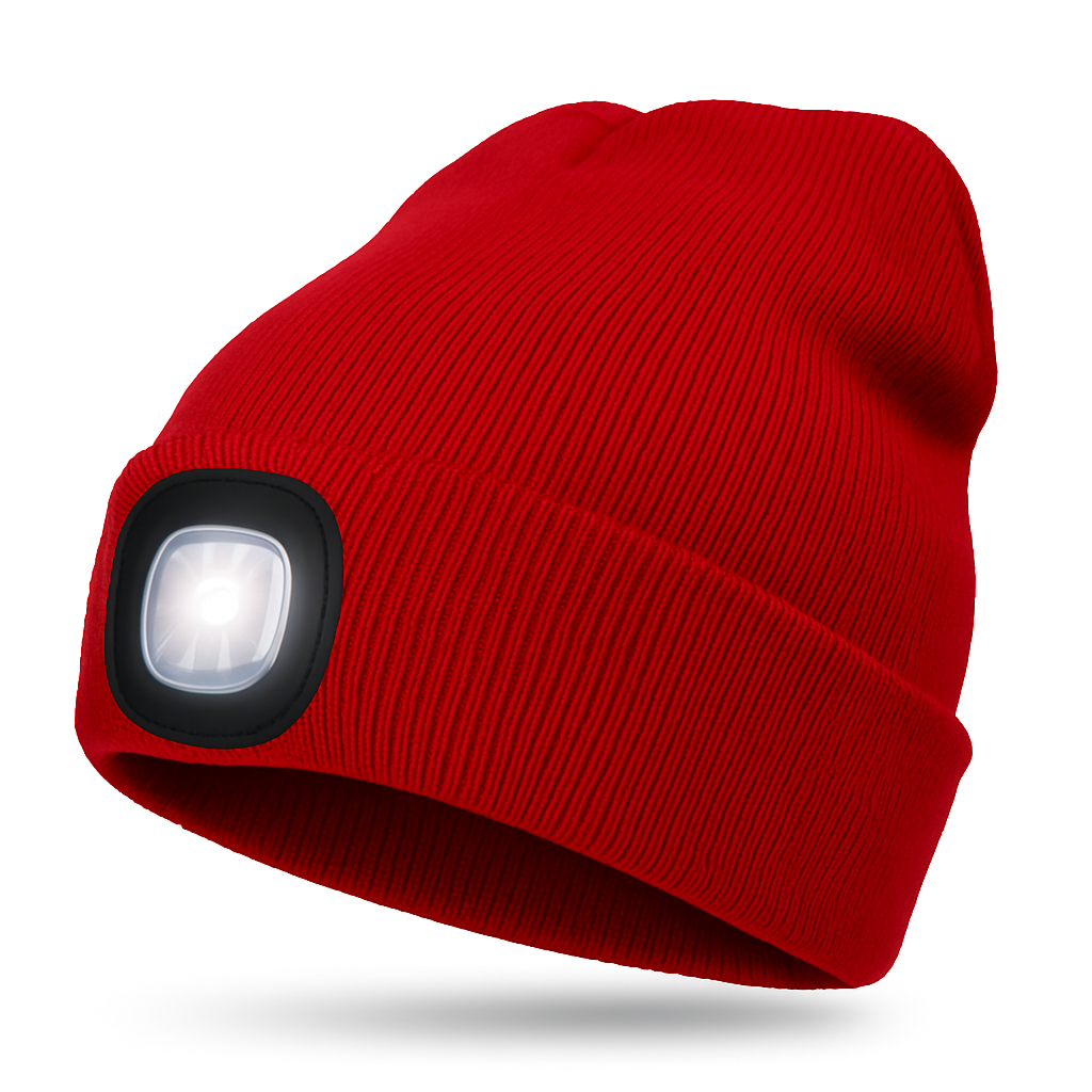 LuminHat | Versatile Warm Knit Beanie with Rechargeable LED Light 13