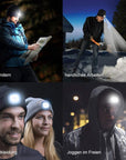 LuminHat | Versatile Warm Knit Beanie with Rechargeable LED Light 1