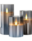 LuminaGlow | Elegant Remote-Controlled Flameless Candle Holder Set 1