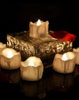 LuminaGlow | Elegant Safe Flameless LED Tea Light Candle Holders Set 2