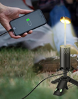 LuminaTripod | Versatile Rechargeable LED Camping Lantern with Power Bank 5