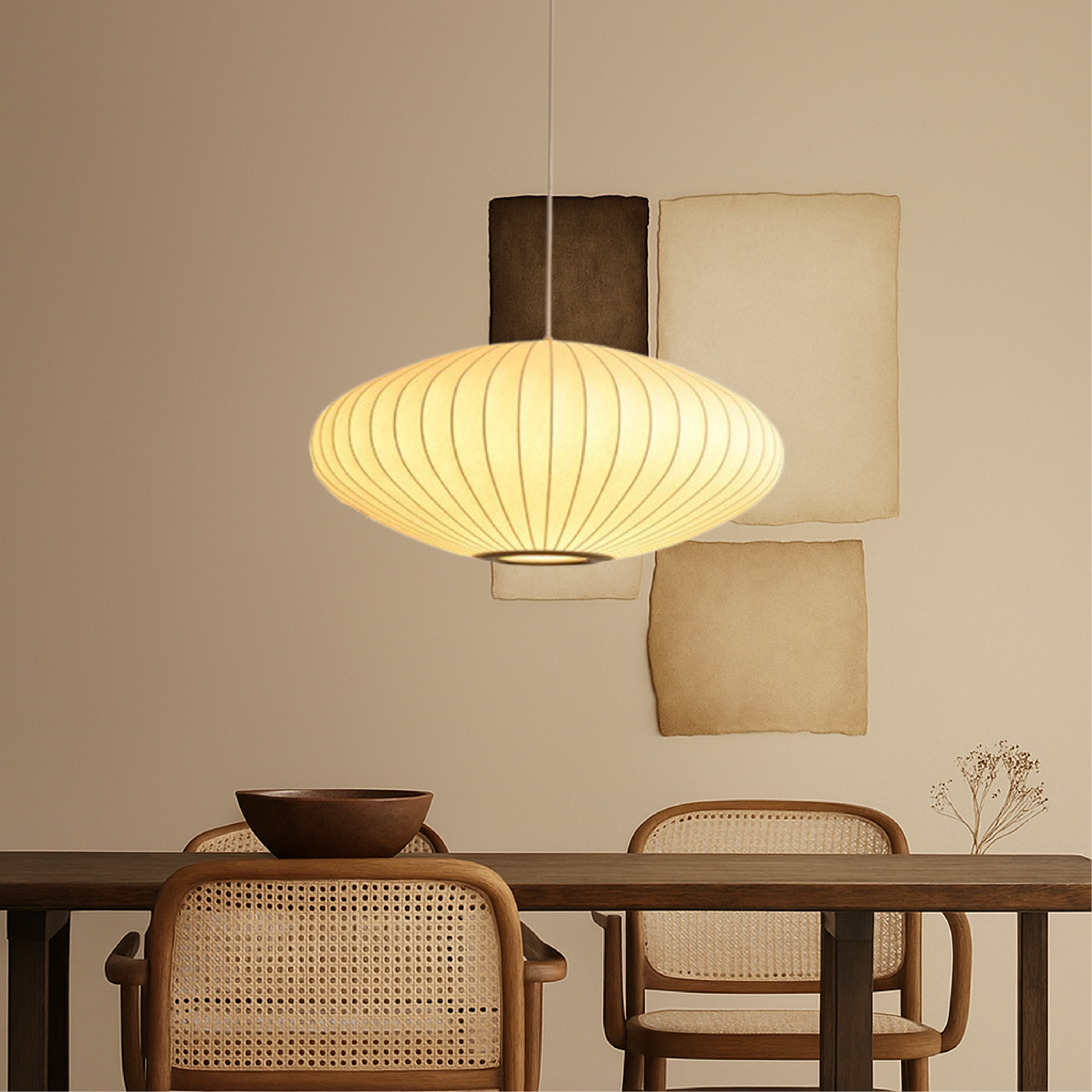 Luminth | Modern Italian Style Silk Pendant Lamp 5