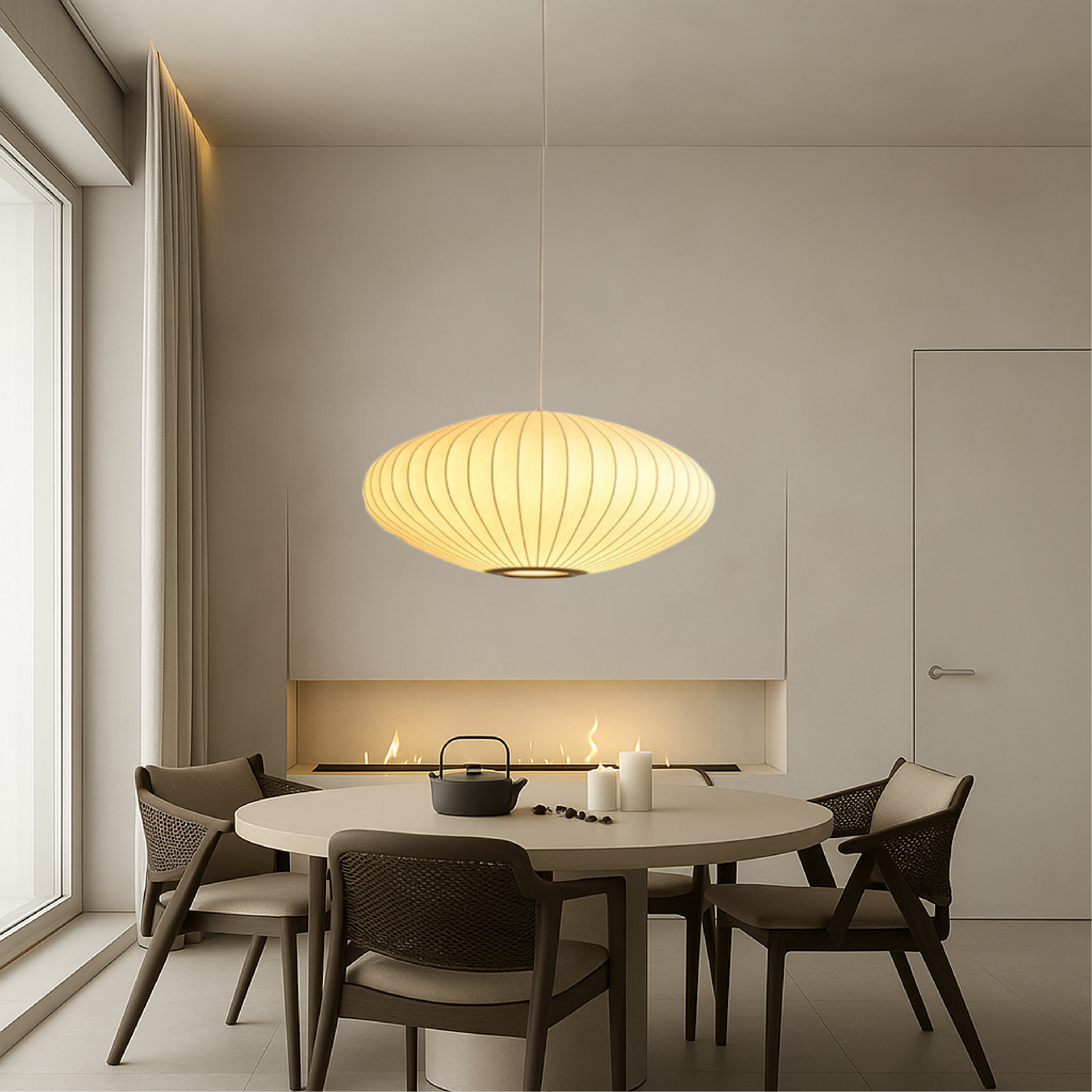Luminth | Modern Italian Style Silk Pendant Lamp 6