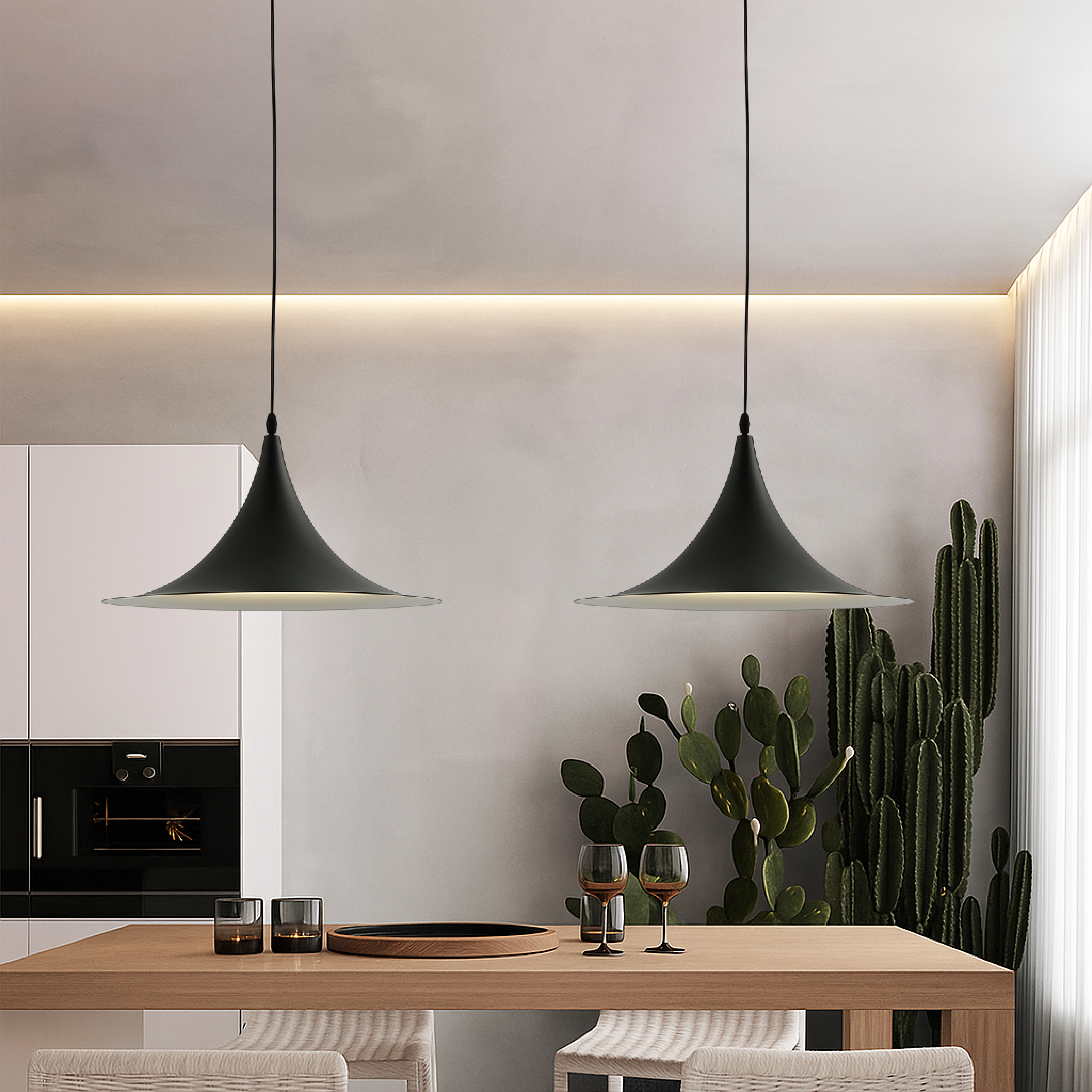 Lumithen | Scandinavian Styke Saucer Pendant Lamp 3