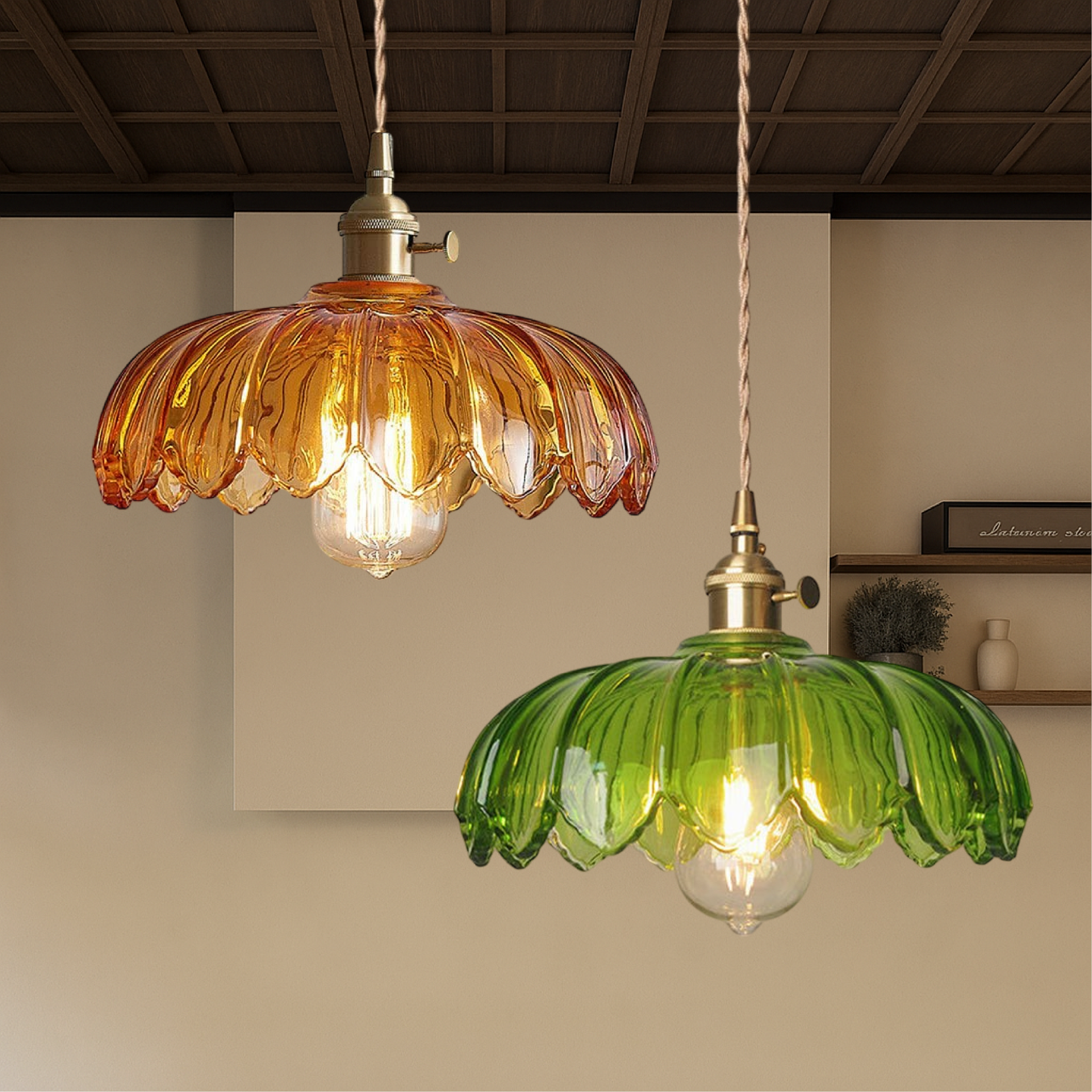 Lumoro | Elegant Glass Flower Pendant Lamp 3
