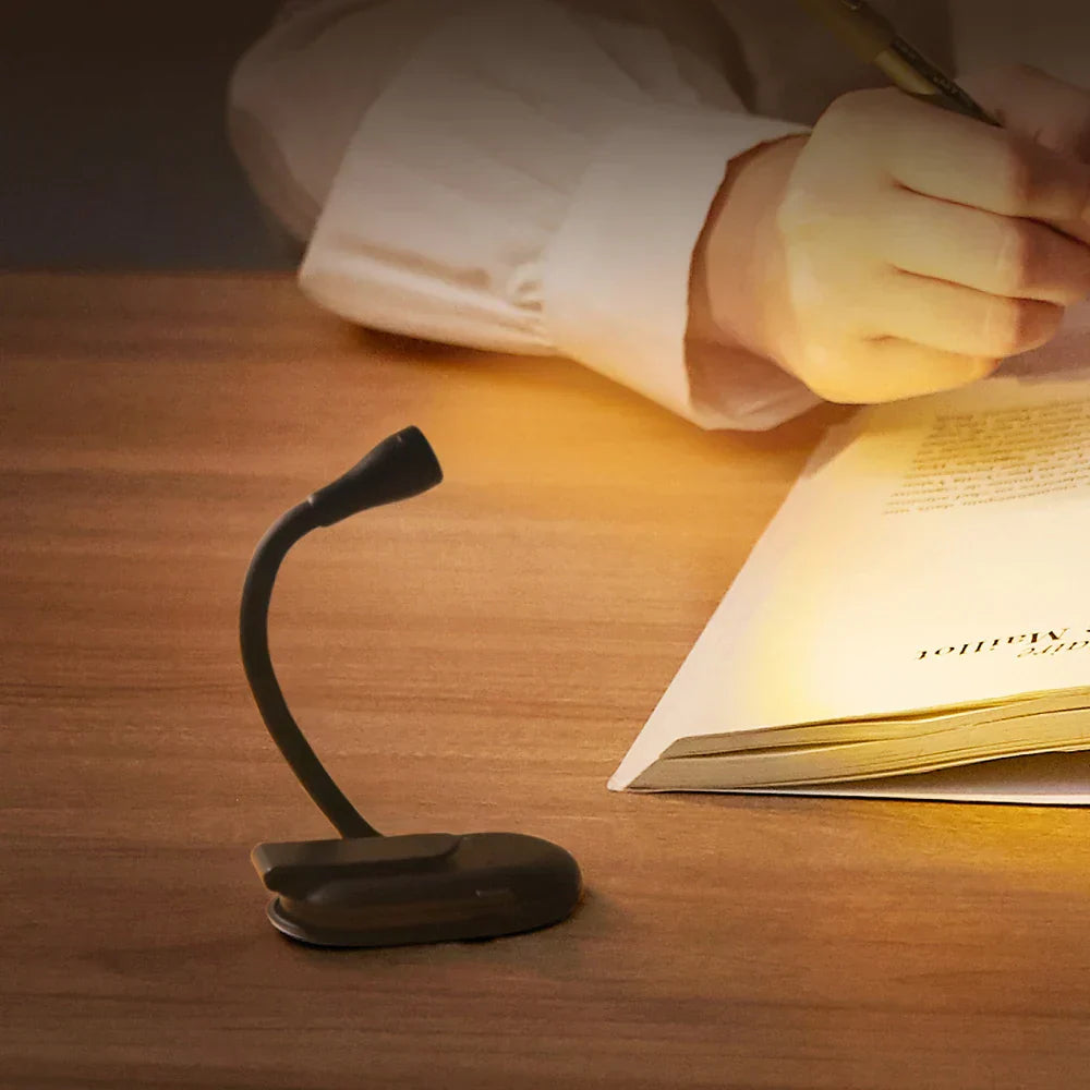 LumosClip | Portable LED Book Light with Flexible, Adjustable Positioning 0