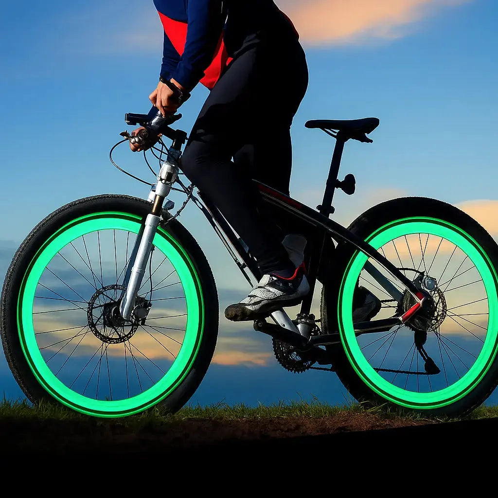 LumosGlow | Bright Motion-Activated Bicycle Valve LED Lights 0