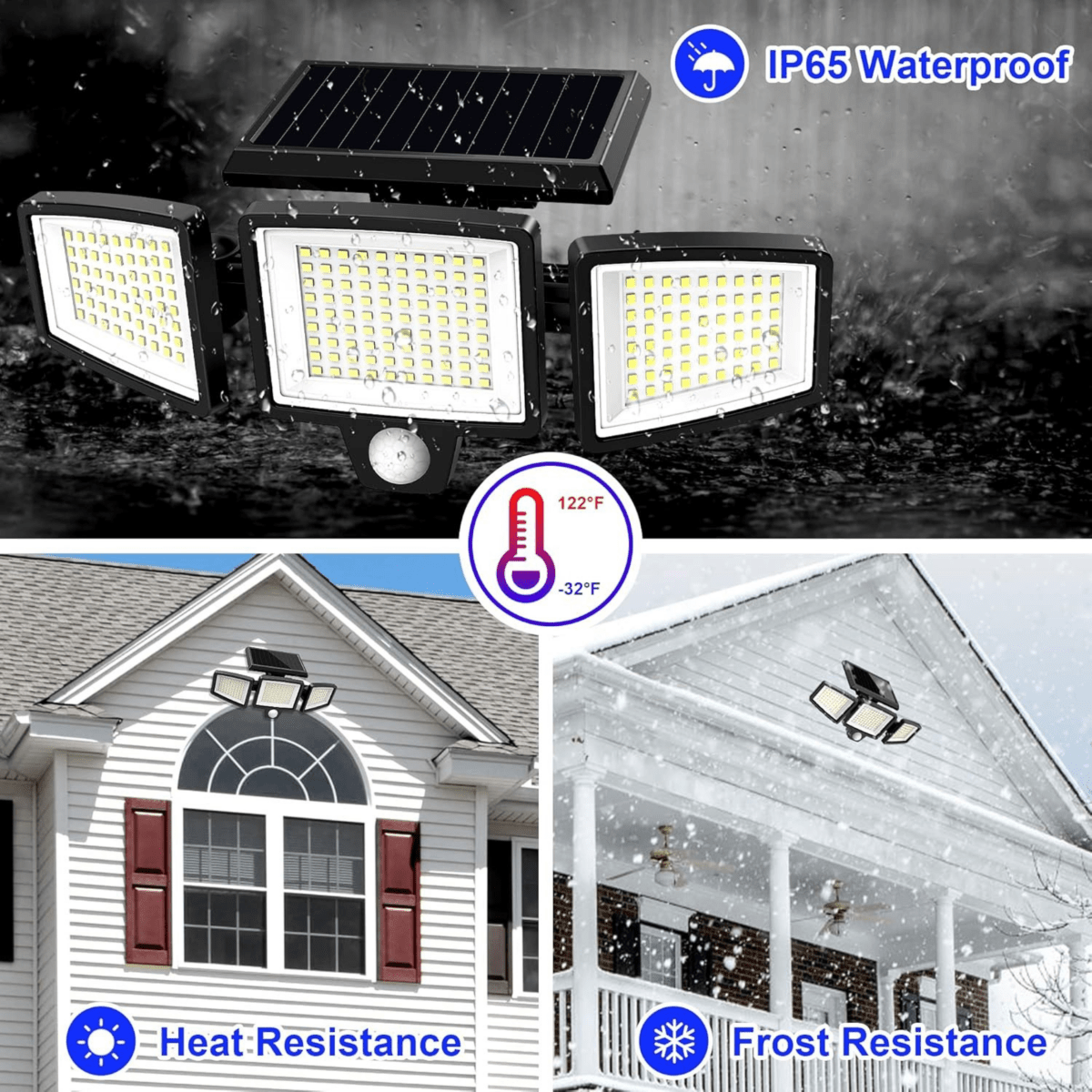 LumosGuard | Ultra-Bright Solar Motion Sensor Security Light for Outdoors 4