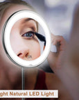 Lunara | Elegant LED Magnifying Makeup Vanity Mirror with Flexible Gooseneck 0