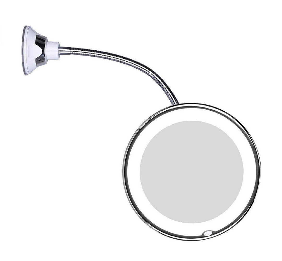 Lunara | Elegant LED Magnifying Makeup Vanity Mirror with Flexible Gooseneck 1