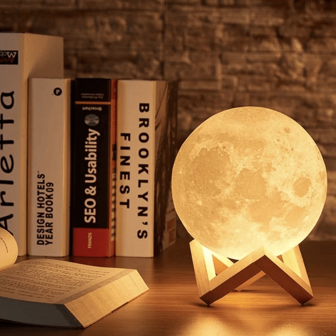 Lunara | Enchanting Touch-Controlled Lighted Moon Lamp for Home Décor 1
