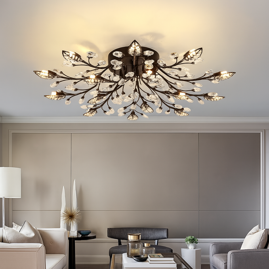 Lunaria | Elegant Crystal Luxury Ceiling Lamp 0