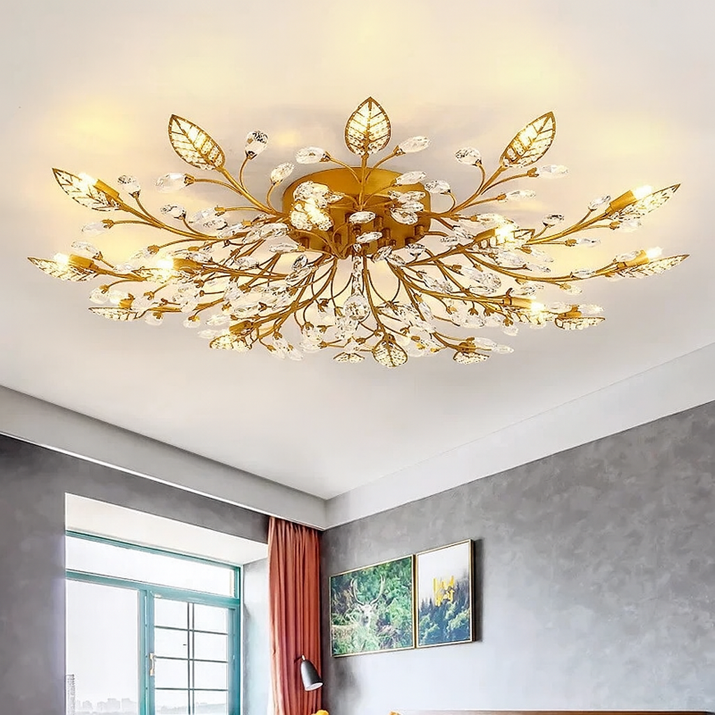 Lunaria | Elegant Crystal Luxury Ceiling Lamp 1