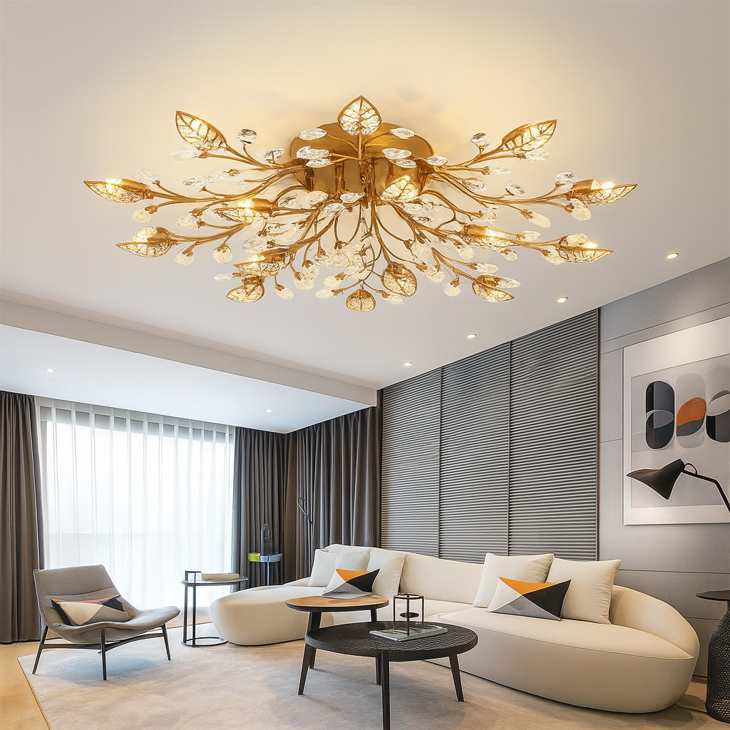 Lunaria | Elegant Crystal Luxury Ceiling Lamp 2