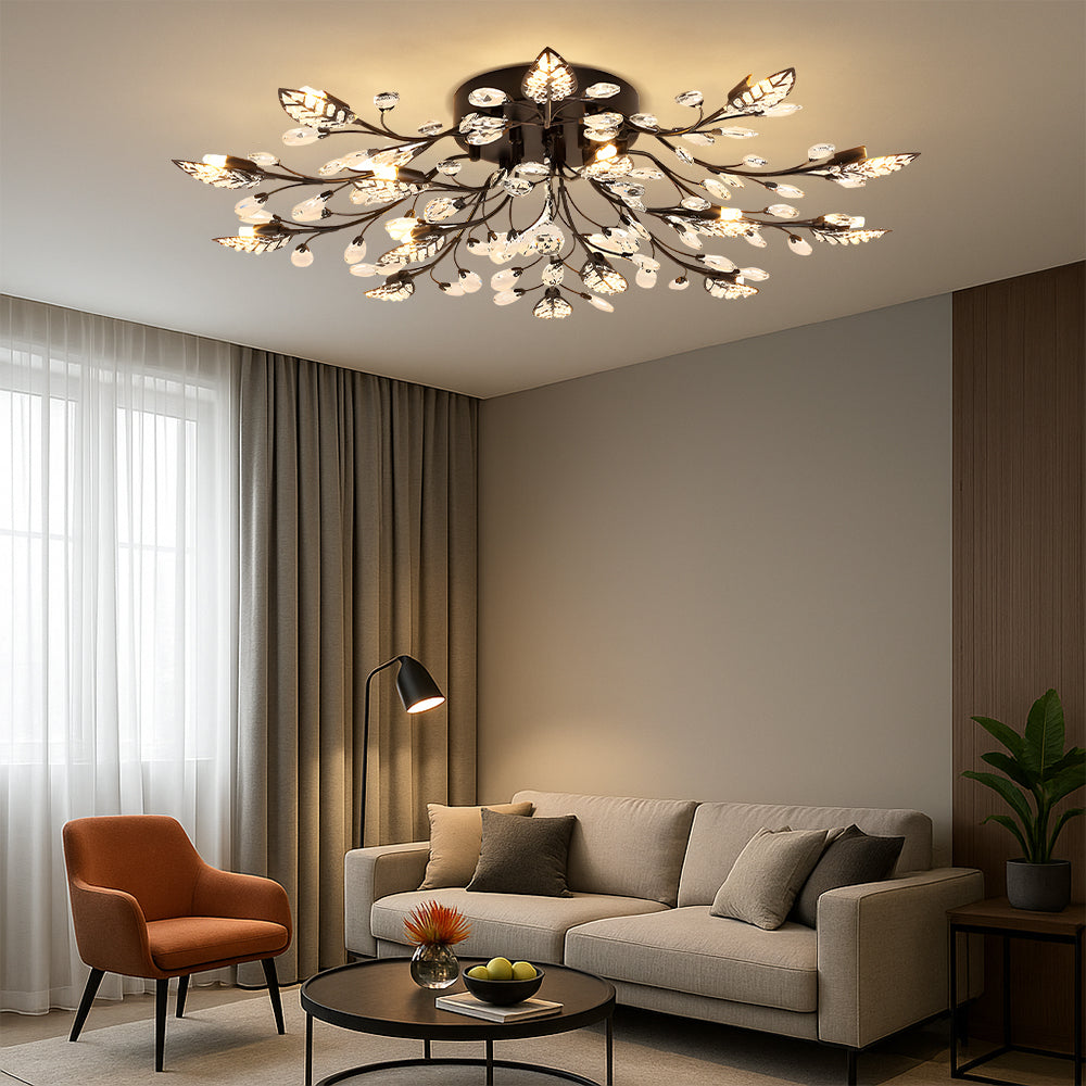 Lunaria | Elegant Crystal Luxury Ceiling Lamp 3