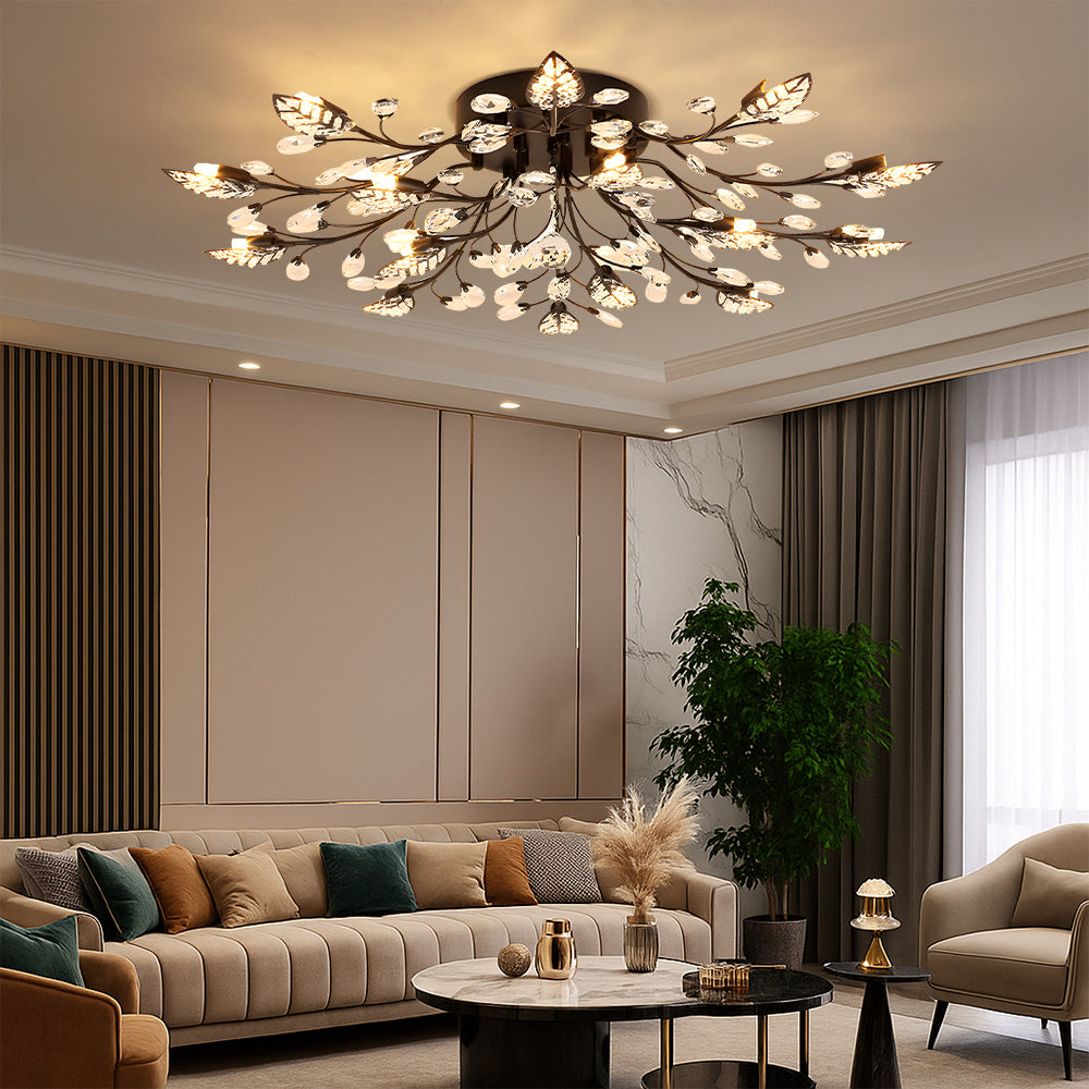 Lunaria | Elegant Crystal Luxury Ceiling Lamp 4