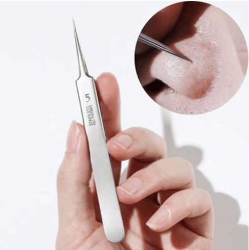 Lunaria | Precision Ultra Slim Stainless Steel Tweezers for Flawless Skin 1