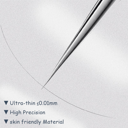 Lunaria | Precision Ultra Slim Stainless Steel Tweezers for Flawless Skin 4
