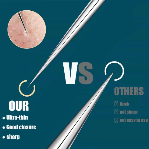 Lunaria | Precision Ultra Slim Stainless Steel Tweezers for Flawless Skin 5