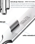 Lunaria | Precision Ultra Slim Stainless Steel Tweezers for Flawless Skin 6