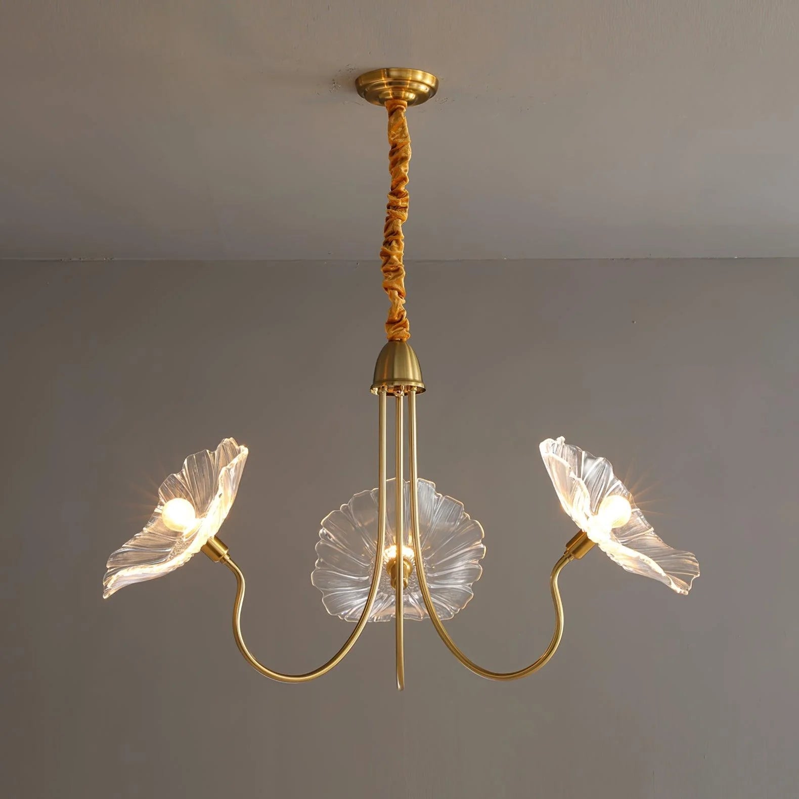Lunaro | Elegant Lotus Leaf Chandelier 0