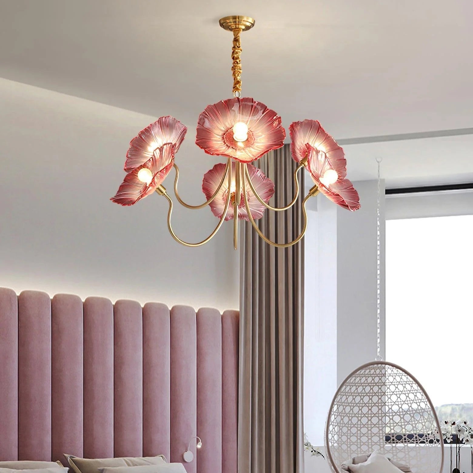 Lunaro | Elegant Lotus Leaf Chandelier 2