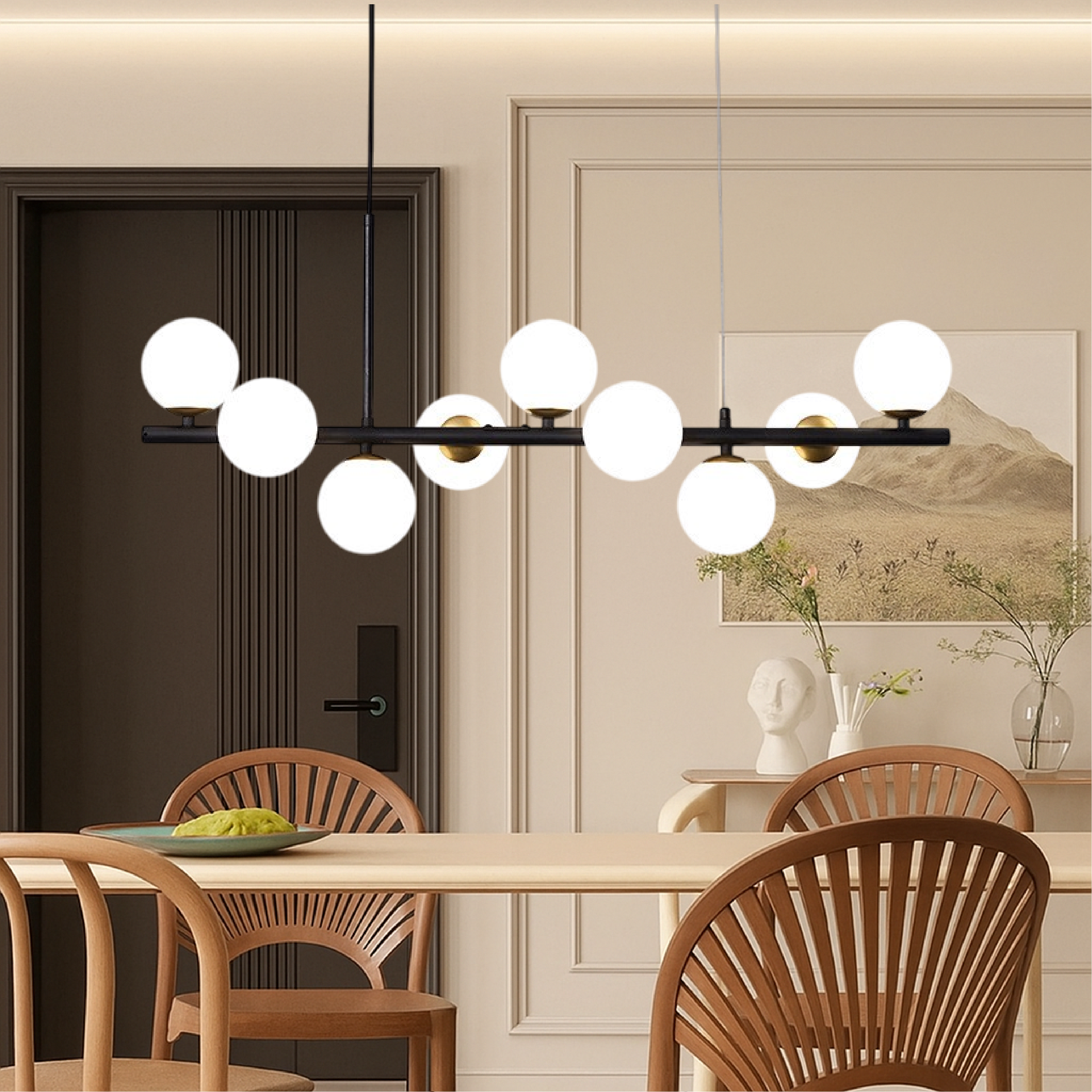 Lunivo | Dining Room Black Pendant Lamp 0