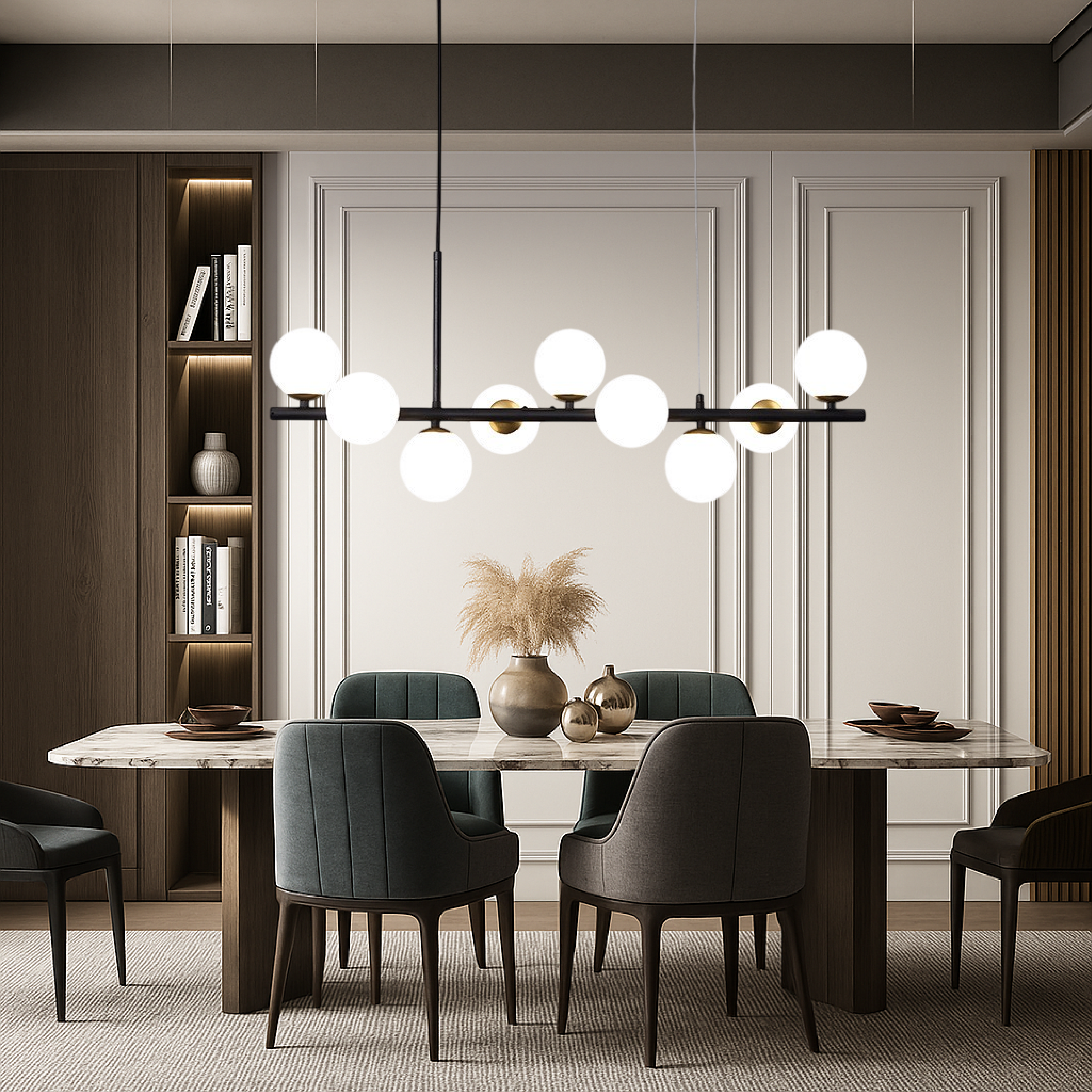 Lunivo | Dining Room Black Pendant Lamp 3