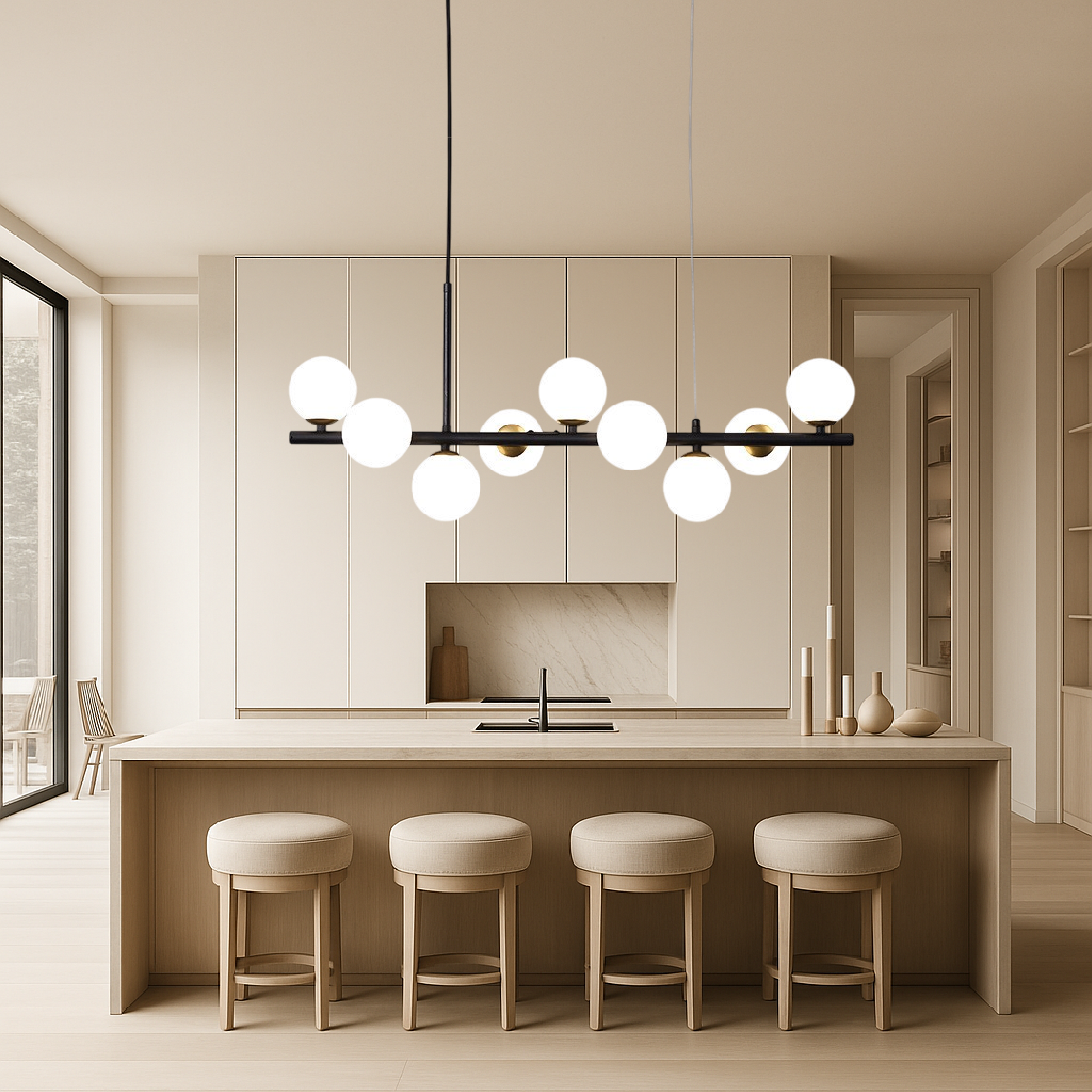 Lunivo | Dining Room Black Pendant Lamp 4