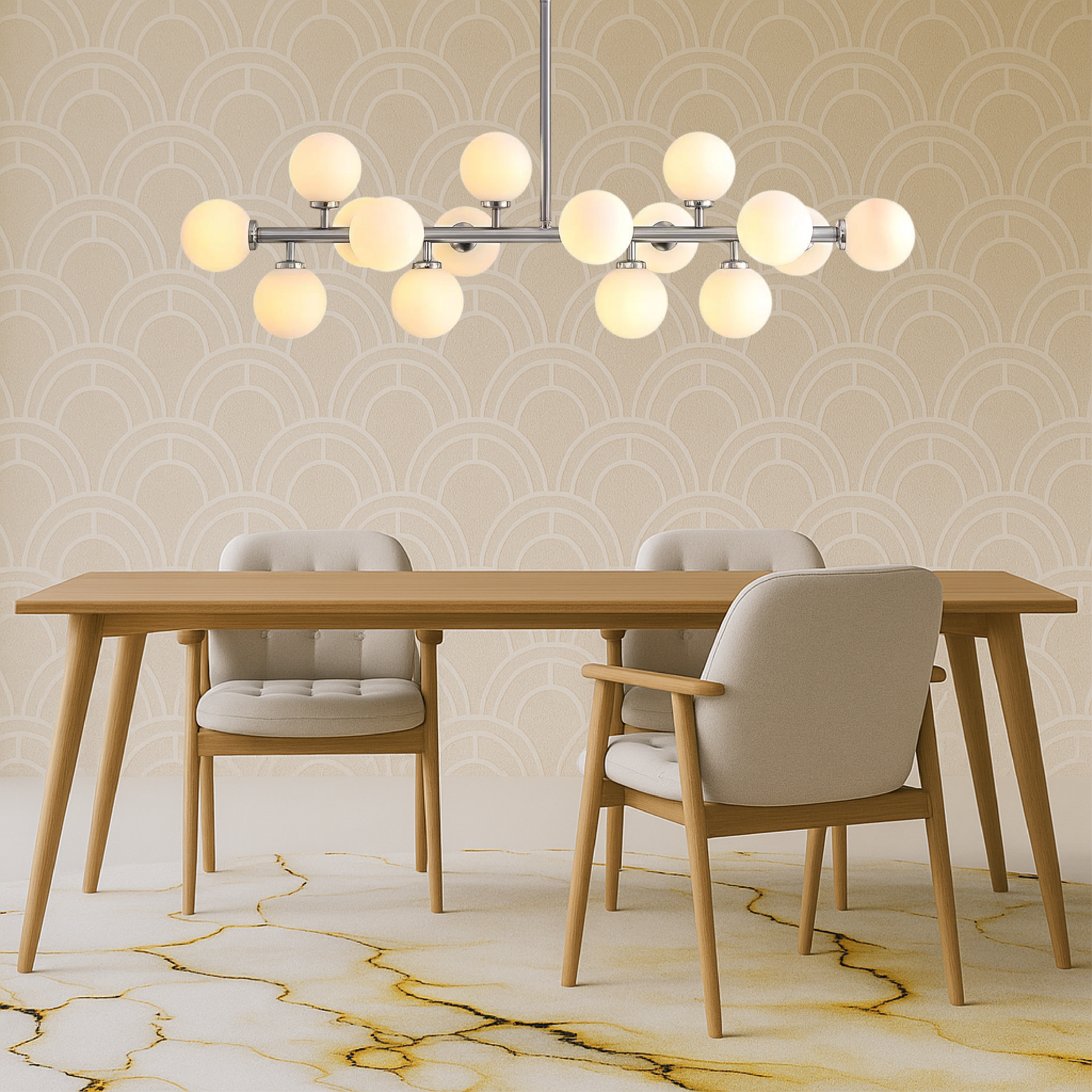 Lureth | Timeless 16-piece Kitchen Table Pendant Lamp 0
