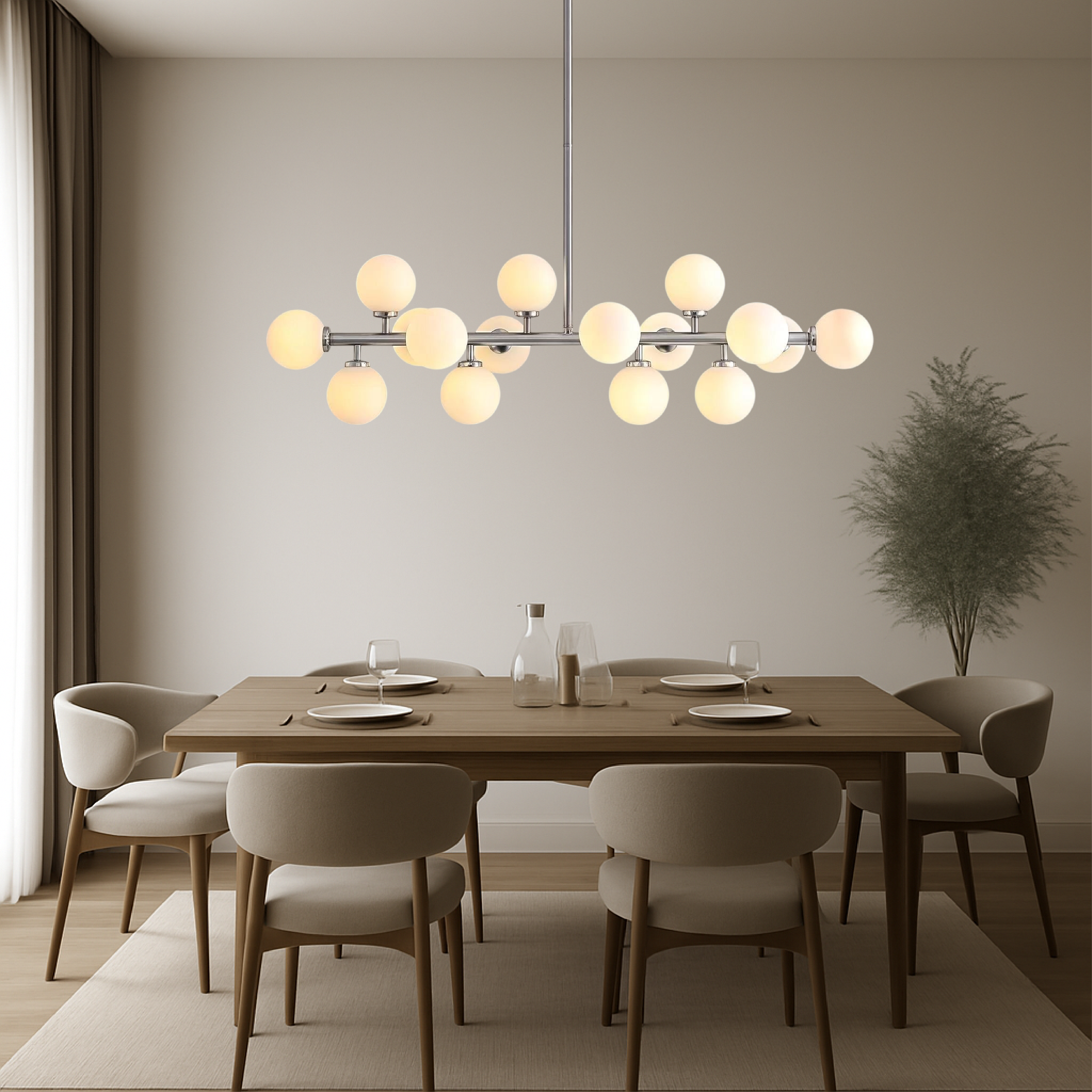 Lureth | Timeless 16-piece Kitchen Table Pendant Lamp 3
