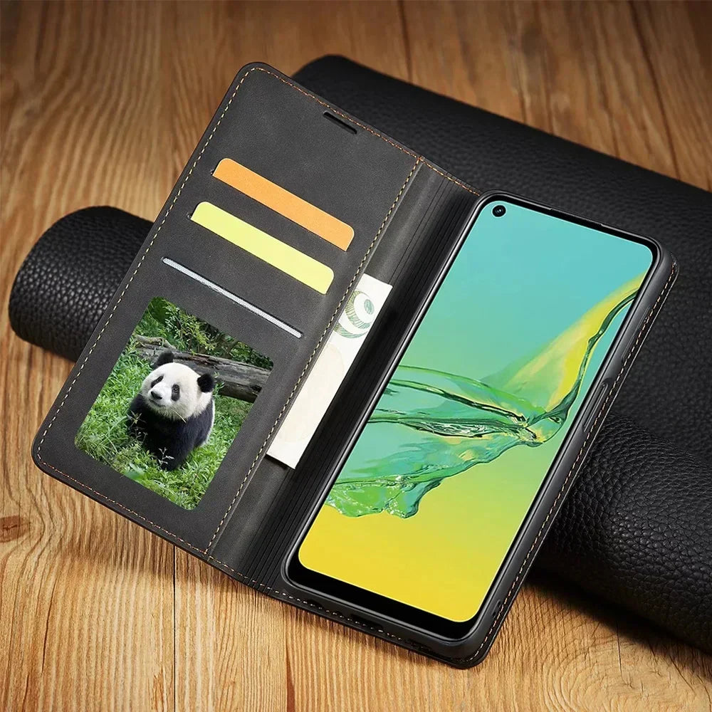 LuxArmor | Magnetic Leather Wallet Case for Smartphones 1